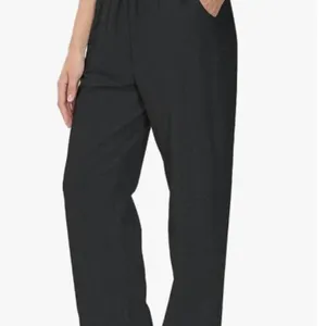 HMIYA Sweat Pants with Pockets, Black, XS