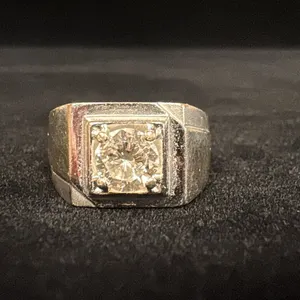 APPROX 18K MENS RING SET WITH DIAMOND (1CT, 13.1G)