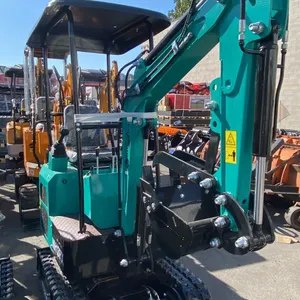 AGT INDUSTRIAL MH13RX TEAL GAS POWERED 13.5HP RUBBER TRACK MINI EXCAVATOR WITH ATTACHED DIGGING