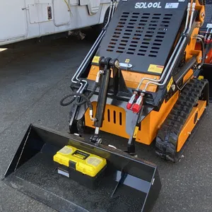 SDLOOL SL360T YELLOW 420CC GAS POWERED MINI SKID STEER LOADER WITH 42"W BUCKET