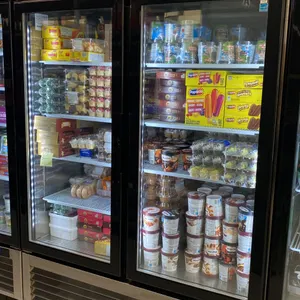 ATOSA MCF8703ES STAINLESS STEEL GLASS FRONT 2 DOOR COMMERCIAL MOBILE REACH IN FREEZER UNIT