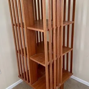 MCM "BOOKSPIN" REVOLVING TEAK BOOKCASE