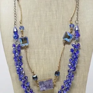 Natural Amethyst Necklace Lot