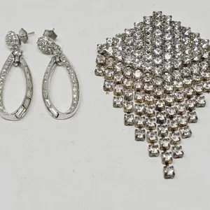 Vintage Rhinestone Brooch Lot