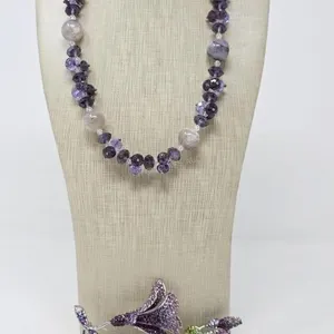 Chunky Amethyst Crystal Necklace