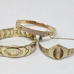Micheal Kors Gold Tone Bracelet Lot
