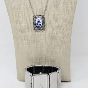 Sarah Coventry Delft Pendant Necklace
