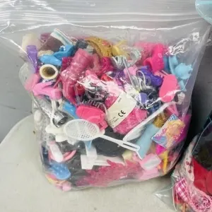 assorted Barbie & Ken dolls w/ clothes & extras