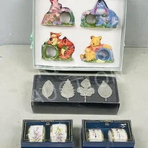 napkin rings - Disney,  leaves & flowers