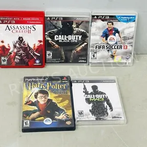 PlayStation games - 4 PS3 & 1 PS2