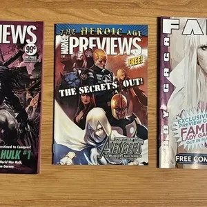 Marvel Previews & Blue Water Comics