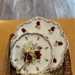 Two level china platter