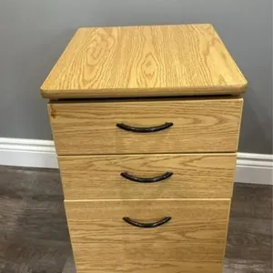 Wooden drawer with wheels