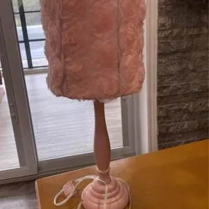 Pink rose lamp