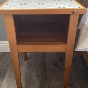 Pine bedside table