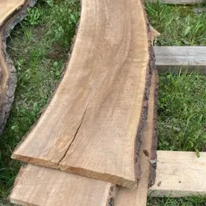 Set of 3 Black cherry wood