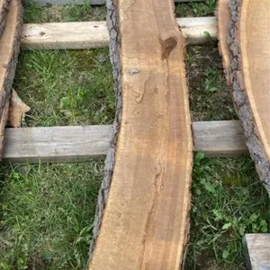 Set of 3 Black cherry wood