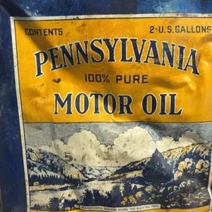 Penn Hills Pennsylvania Motor Oil can Vintage
