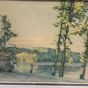 WJ Phillips Art Print Framed 14x 12 inches