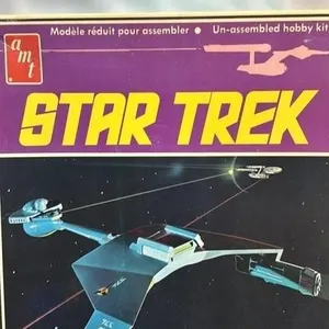 Vintage AMT Star Trek Model Kit Klingon Battle Cru
