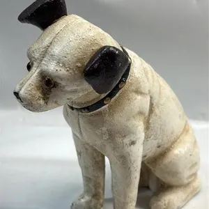 RCA VICTOR NIPPER DOG Cast Iron Bank 7 inches