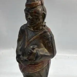 Clown Cast Iron Coin Bank 7 inches