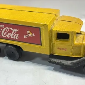 Cast Iron Coca Cola Delivery Truck 8 inches long