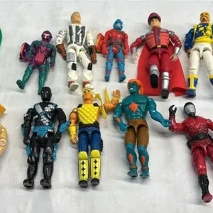 Vintage Action Figure Lot GI Joe Street Fighter et