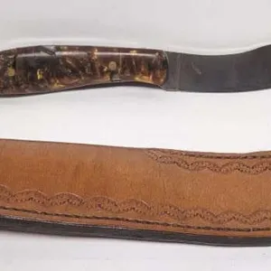 Knife with Sheath - 8.5" long