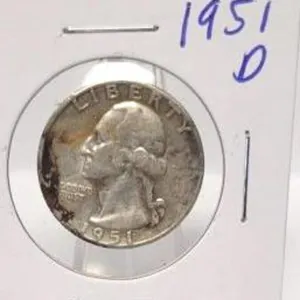 1951 D Washington Silver Quarter
