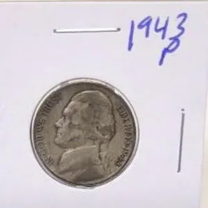 1943 P Jefferson Silver War Nickel