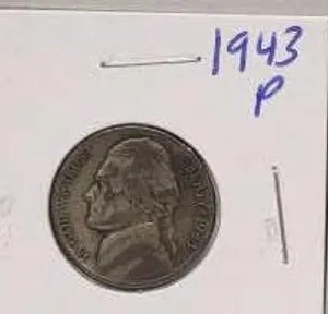 3 - 1943 P Jefferson Silver War Nickels