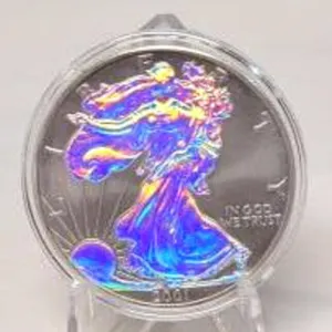 2001 Colorized American Silver Eagle