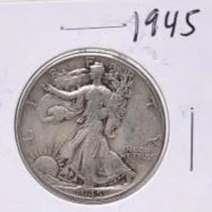 1945 Walking Liberty Silver Half Dollar