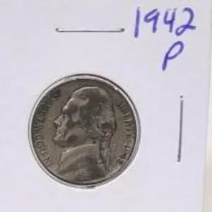 1942 P Jefferson Silver War Nickel