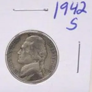 1942 S Jefferson Silver War Nickel