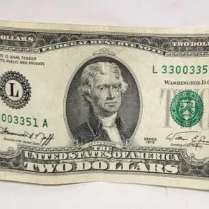 1976 Jefferson $2 Bill
