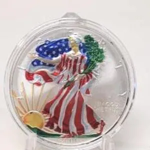 2001 Colorized American Silver Eagle