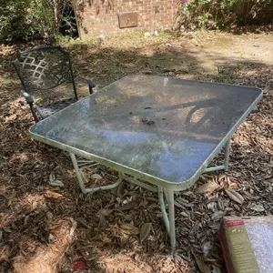 Outside Metal Chair & Table