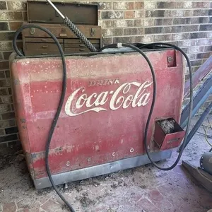 Coca-Cola Cooler, Pressure Washer, Tool Box