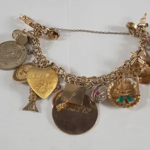 14k Yellow Gold Charm Bracelet