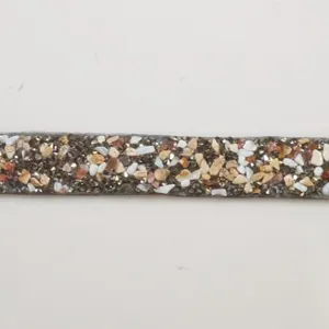 White Metal Bracelet w/Colored Beads