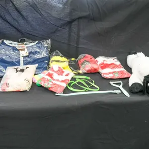 Pet Apparel, Leashes, Grooming Tool, and Plush Toy