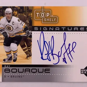 2002 Upper Deck Top Shelf Signatures Ray Bourque Autographed Hockey Card