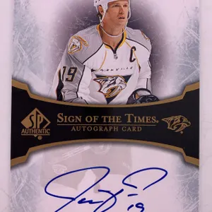 2007–08 SP Authentic Sign of the Times Jason Arnott Autographed Hockey Card