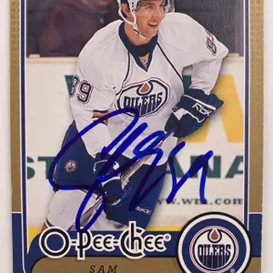2008-09 Upper Deck O-Pee-Chee Sam Gagner Autographed Card