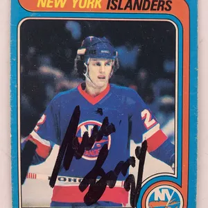 1979-80 O-Pee-Chee Mike Bossy New York Islanders 2nd Team All‑Star Autographed Card