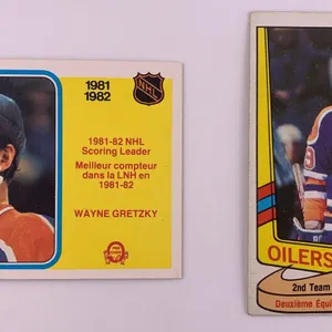 1981‑82 O‑Pee‑Chee Wayne Gretzky Scoring Leader & All‑Star Card Lot (2 Cards)