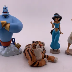 Disney Aladdin Figure Lot (Genie, Rajah, Jasmine & Aladdin)