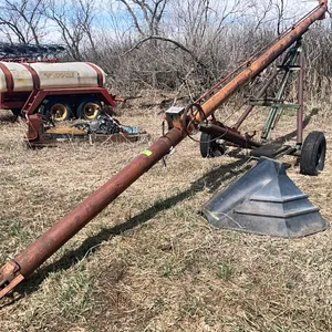 Scoop-a-Second 6" x 25' Auger, no motor, comes with black plastic hopper.